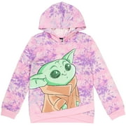 Star Wars The Mandalorian Baby Grogu Little Girls Hoodie Purple 6-6X